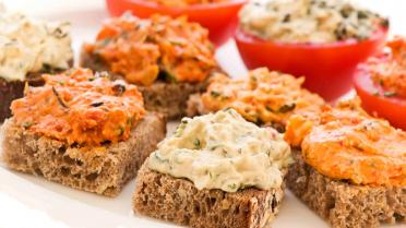 Brotaufstriche auf Brot