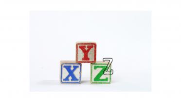 Buchstaben X Y Z Glossar Holzwürfel