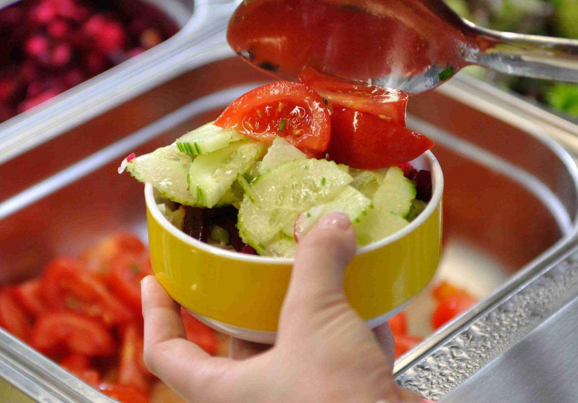 Tomate, Gurke, Salat