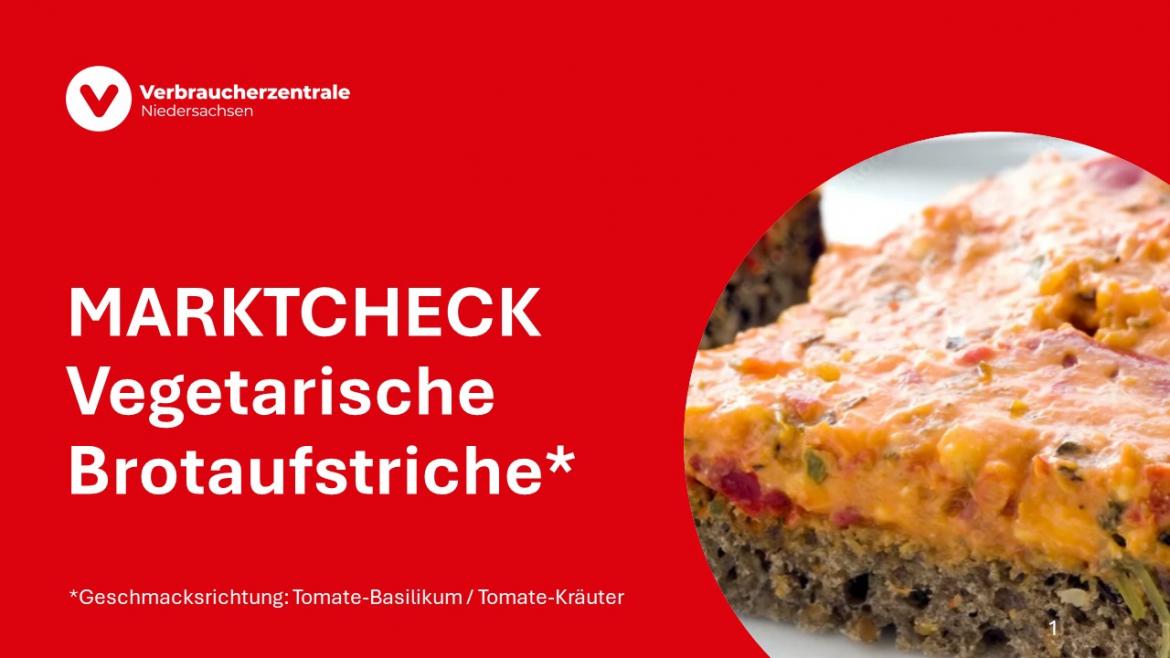Marktcheck vegetarische Aufstriche Folie 1