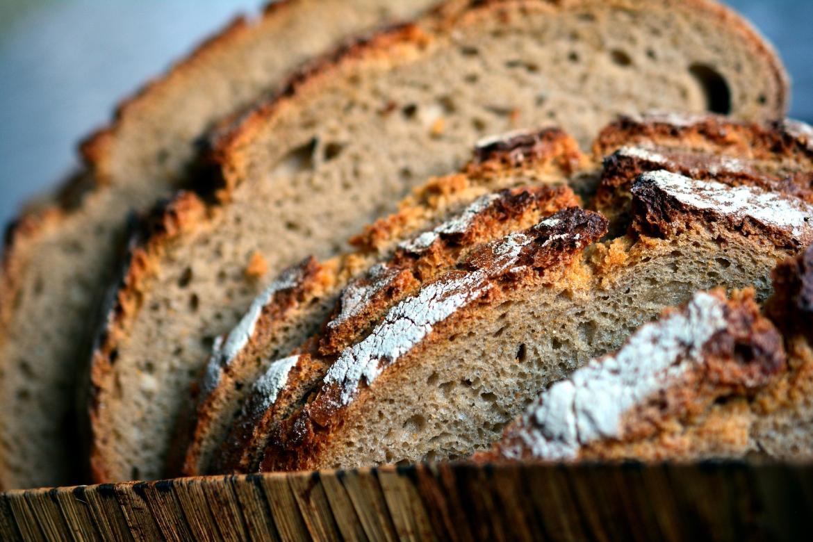 Brotscheiben in Nahaufnahme