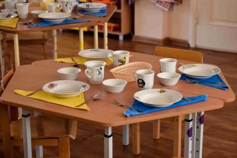 gedeckter Tisch